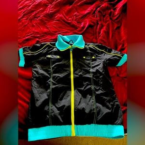 Zumba Fitness Zip-Up Jacket with Contrast Trim - Size XL